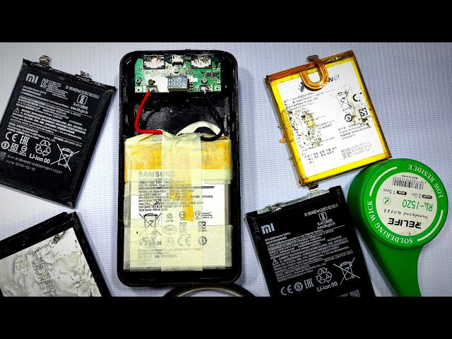 How to make a power bank?(Making power bank with mobile battery )