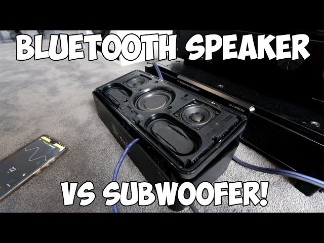 BLUETOOTH SPEAKER POWERS LARGE SUBWOOFERS!