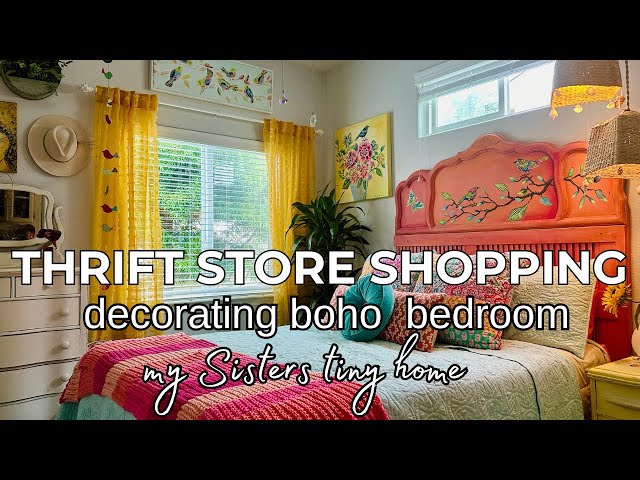 Boho Bedroom Decorating / Thrift Store Shopping bargains