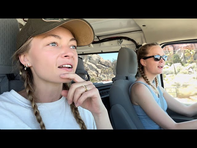 Van Camping with my Sister: Rock Climbing In Joshua Tree For The First Time 🧗🏼‍♀️🚐
