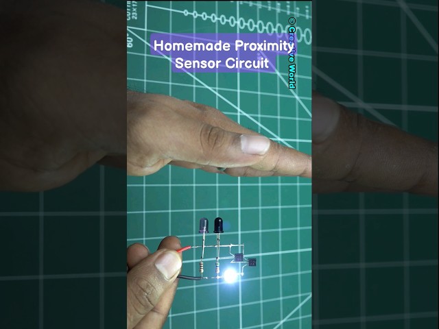 Homemade Proximity Sensor Circuit ✌✌✌ #sensor #circuit #proximitysensor #electronics