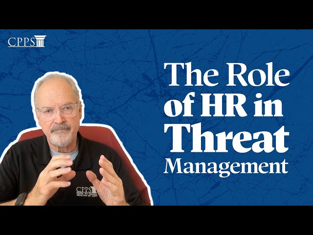 What role does Human Resources play in Threat Management?