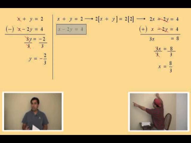 Solving Systems of Linear Equations using Elimination