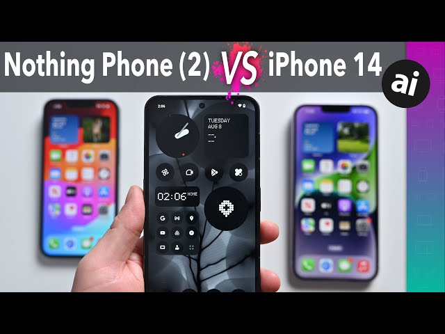 iPhone 14 & 14 Plus VS Nothing Phone(2): A Better Mid-Range Smartphone?!