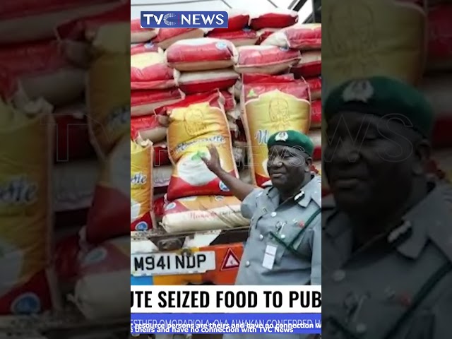 Customs To Distribute Seized Food To Public