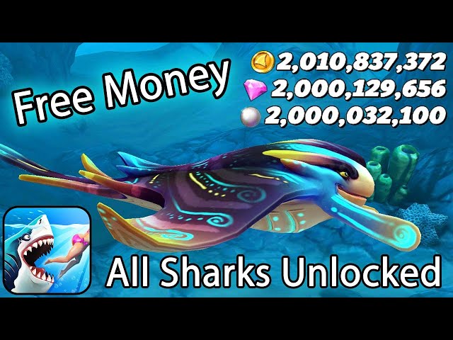 How To Get Unlimited Coins, Gems, And Pearls In Hungry Shark World | All Sharks Unlocked