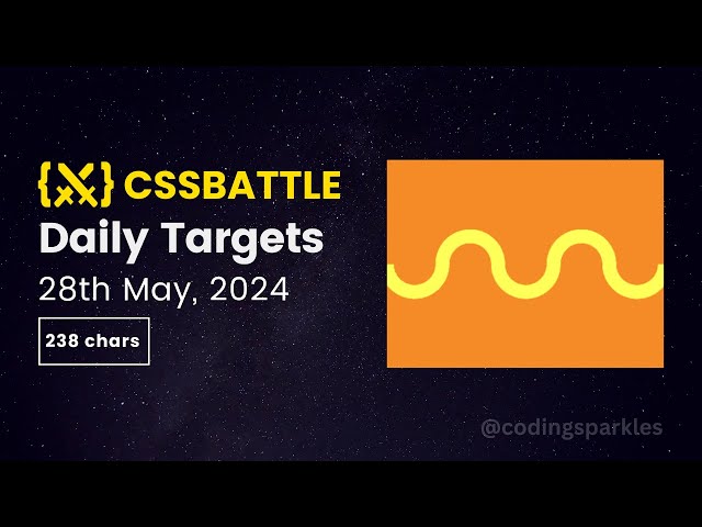 CSS Battle Daily Targets | 28th May, 2024 | Solution