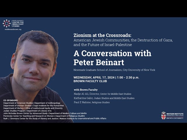 Conversation with Peter Beinart | Zionism at the Crossroads