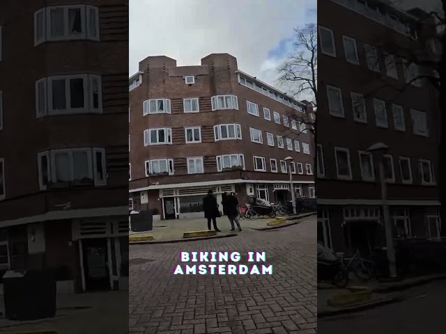 Biking in Amsterdam #travel #amsterdam #europe #streetsofamsterdam #cycling #cyclinglife