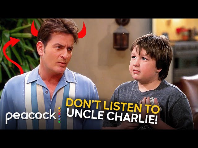 Two and a Half Men | Charlie Being a Bad Influence to Jake