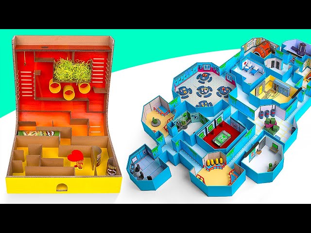Making Incredibly Fun Hamster Mazes From Cardboard