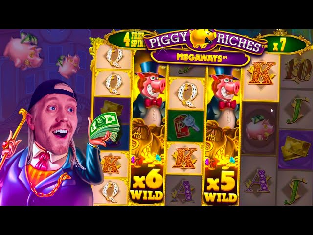 PIGGY RICHES EPIC FREE SPINS!! Big Online Slot Wins!!
