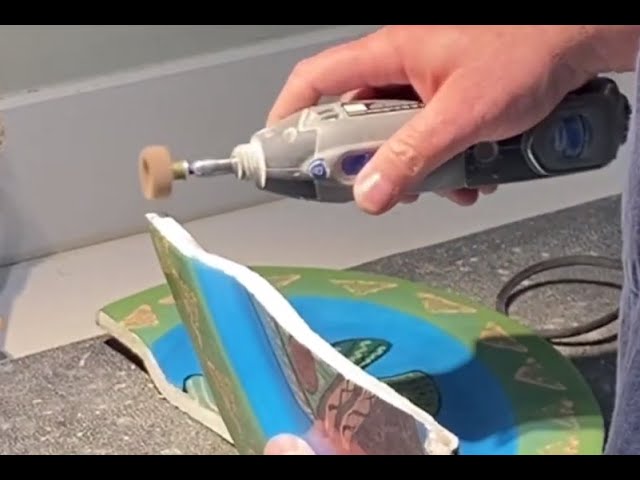 Removing Old Adhesive From Ceramic, Pottery or Stone Sculpture Using a Torch.