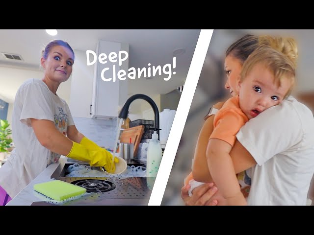 House cleaning with Sick Baby!