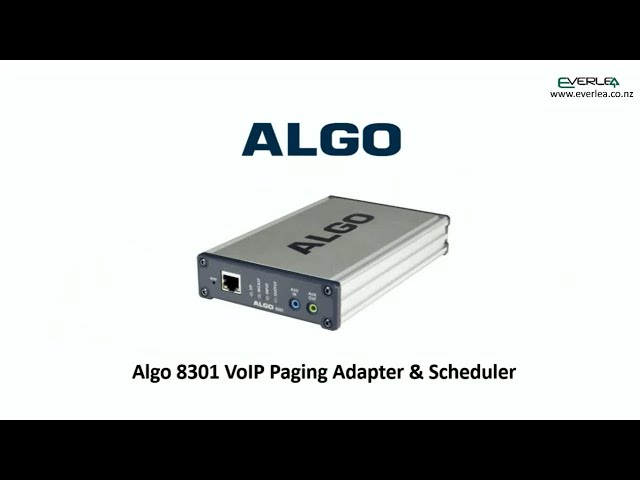 Algo 8301VoIP Paging Interface/ Schedular