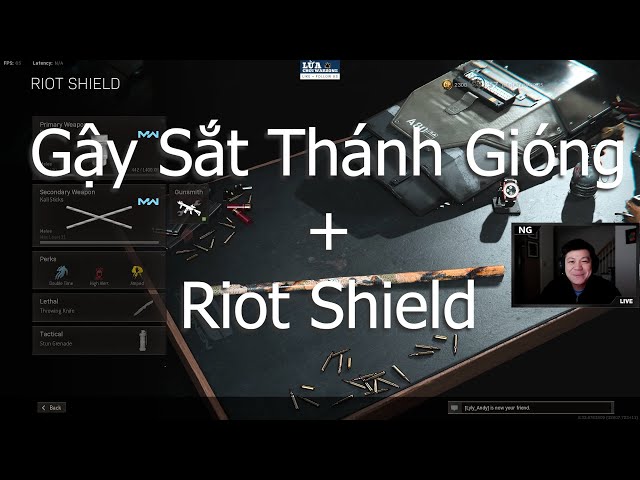 Tìm Hiểu Warzone 112 | Cách Setup Combo: Gậy Sắt Thánh Gióng Kali Sticks + Riot Shield
