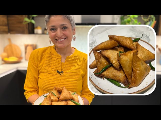 CRISPY ONION SAMOSA | Delicious onion samosa with filo pastry | Pyaaz ka samosa | Food with Chetna