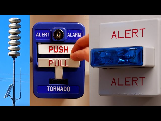 Tornado/Fire Alarms doing Alternate Wail! | Wheelock & Fire-Lite System Test 22