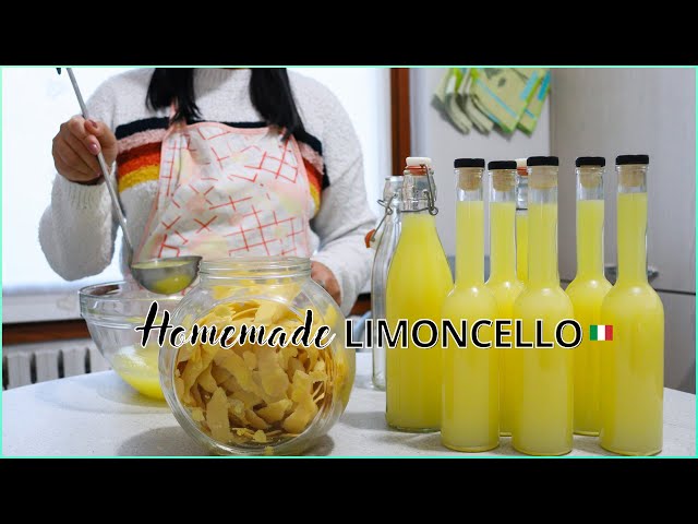 Homemade Limoncello | How to make Authentic Italian Limoncello