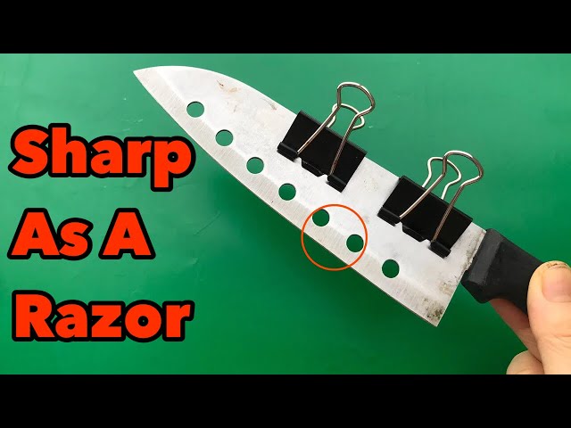 Amazing Tricks, Razor-Sharp Knife Sharpening For 3 Minutes - Win Tips