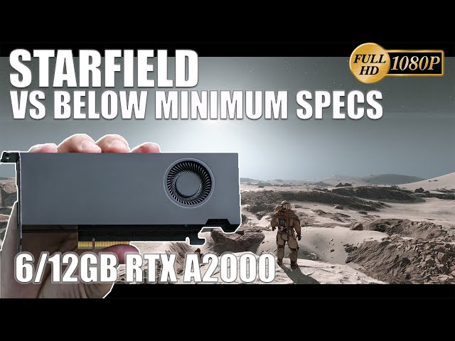 NVIDIA 12GB RTX A2000 Gaming | How Does it Perform? | Starfield Gameplay