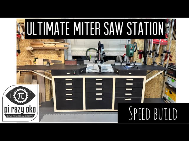 Ultimate miter saw station for kapex 120 with build in belt sander, drill press and dust collection