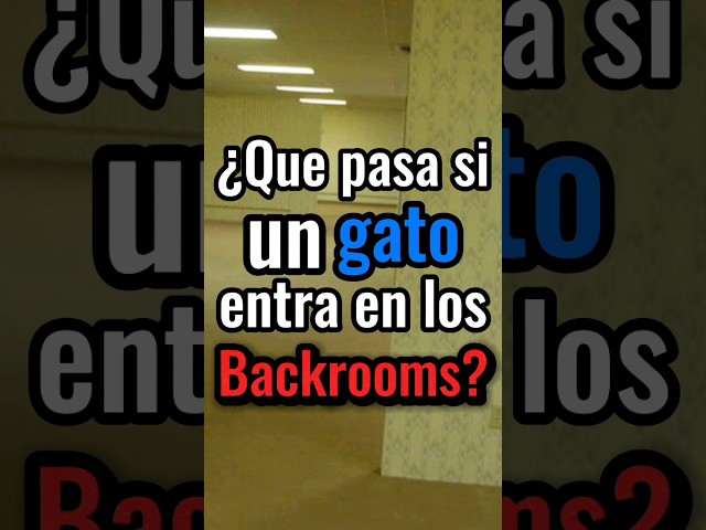 ¿Que pasa si un GATO ENTRA en LOS BACKROOMS? #backrooms #foundfootage #liminalspace #trending #cat