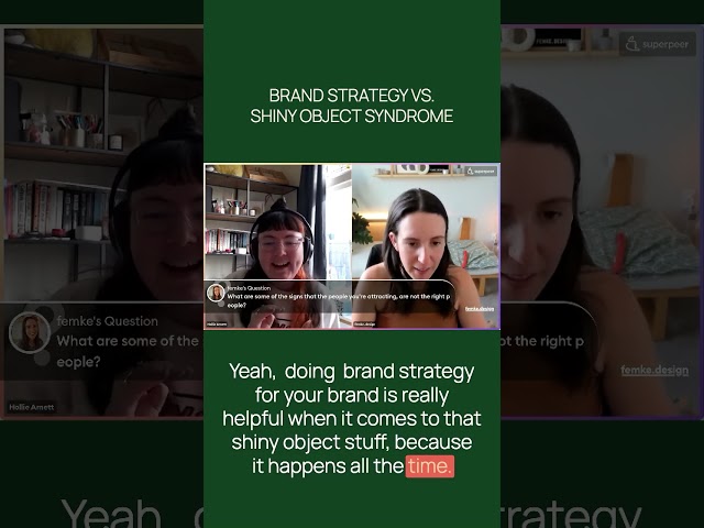 ✨ Brand Strategy vs. Shiny Object Syndrome | For Designers