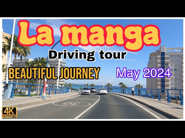 La manga /driving tour/la manga strip/ mar menor Murcia costa calida Spain