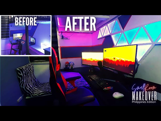 Ultimate Gaming Room Makeover | DIY Loft Bed