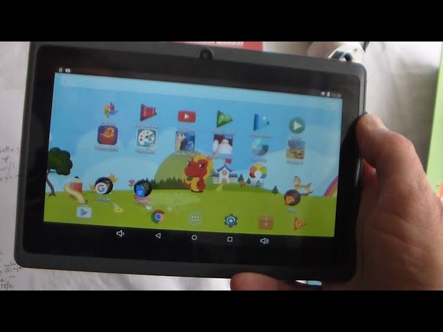 Unboxing the Dragon Touch Y88X Plus 7 inch Kids Tablet 2017 Disney Edition