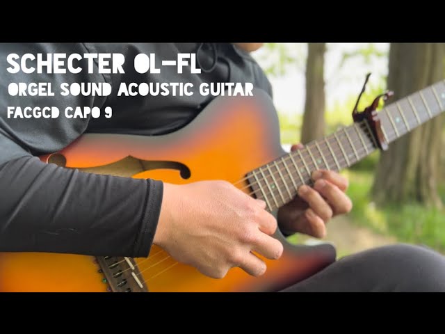 【SCHECTER OL-FL】9フレットにカポしたらアコースティックギターがオルゴールになった acousticguitar 9fret capo orgelsound【エレアコ/アコギ】