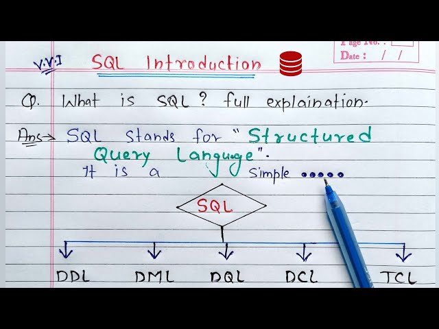 Introduction to SQL | DDL, DML, DQL, DCL, TCL Commands in SQL
