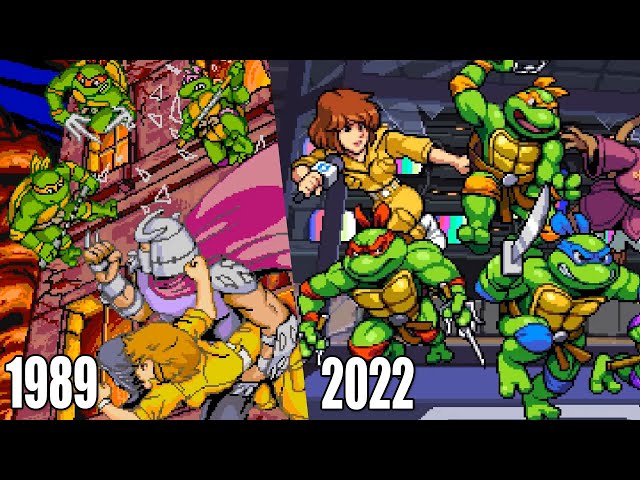 Teenage Mutant Ninja Turtles 2D Beat-Em-Ups Old VS New | 1989-2022