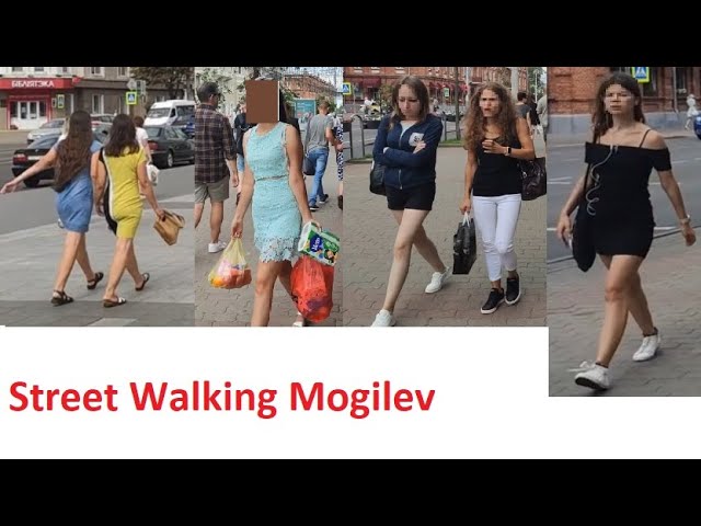 Belarus Street Walking Mogilev