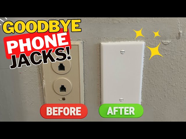 Easy Home Update: Remove Old Telephone Jacks & Cable Outlets