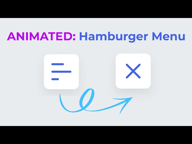 🍔 Hamburger Menu | CSS & JavaScript