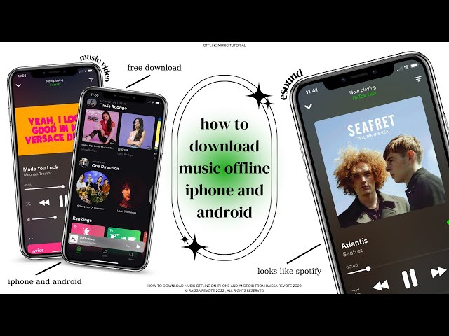 how to download music offline no website needed // iphone and android