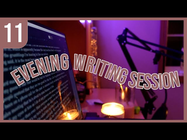 evening writing vlog and write with me! [nanowrimo daily vlog day 11]