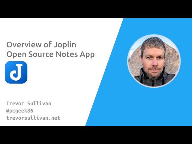 Joplin | An Open Source Notes Application With Data Synchronization 📝