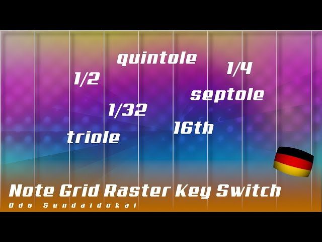 Note Grid Raster Key Switch | deutsch | Bitwig