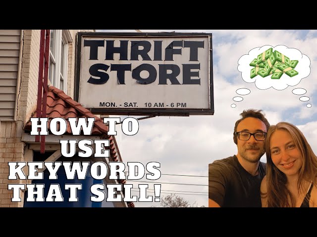 How To Use Keywords To Sell Thrifted Clothes Online - Make Money As A Reseller Ebay | Posh | Depop