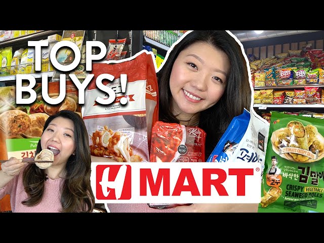 H-MART FOOD HAUL! Top KOREAN SUPERMARKET Foods to Buy 2022