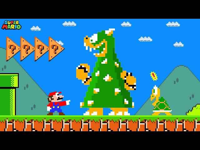 Super Mario Bros. But Everything Mario Touches Turns To Triangle | Game Animation