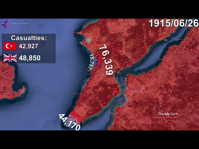 The Gallipoli Campaign using Google Earth