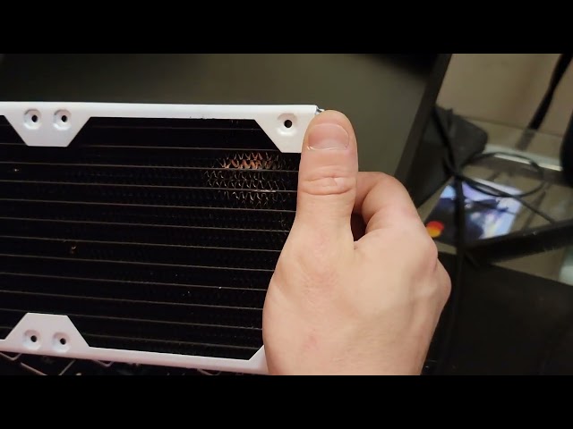 How to fix bent fins on pc water cooling radiator.