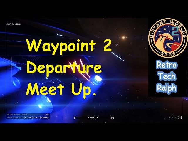 Elite Dangerous - Distant Worlds 2 - Day 14. Waypoint 2 Departure meet up.