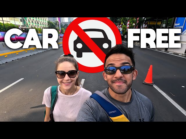 Car Free Day in Jakarta 🇮🇩 We Didn't Expect This!