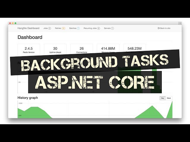 Running Background Tasks in ASP.NET Core (HANGFIRE)
