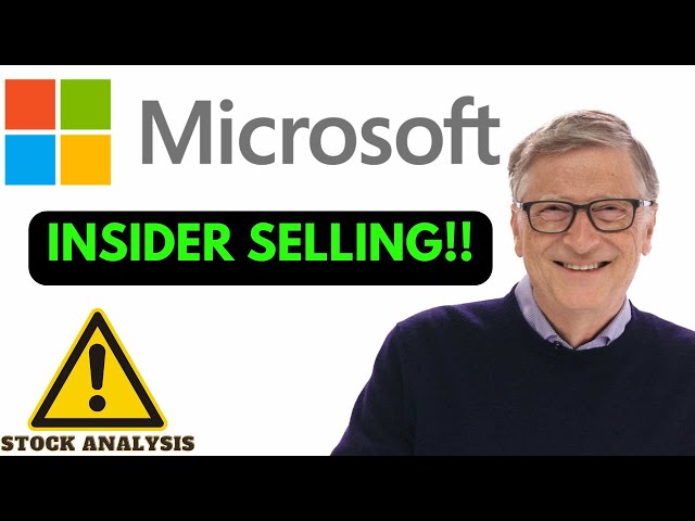 Microsoft Insider SELLING! | Time To SELL?! | MSFT Stock Analysis! |
